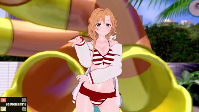 【KKS／MMD】【Chocolate Cream】 结城明日奈(アスナ) 绀野木绵季(ユウキ) 【SAO】